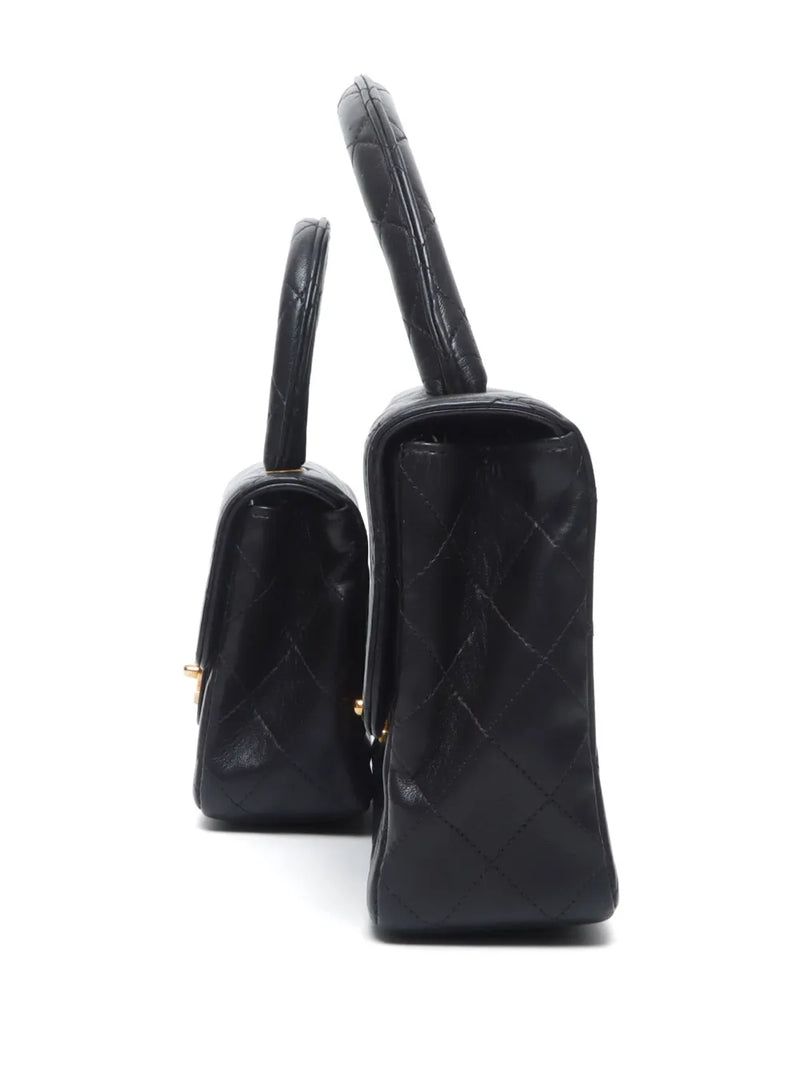 Chanel Mother & Child Bag Set – Black Quilted Lambskin with Gold Hardware (Full Set)