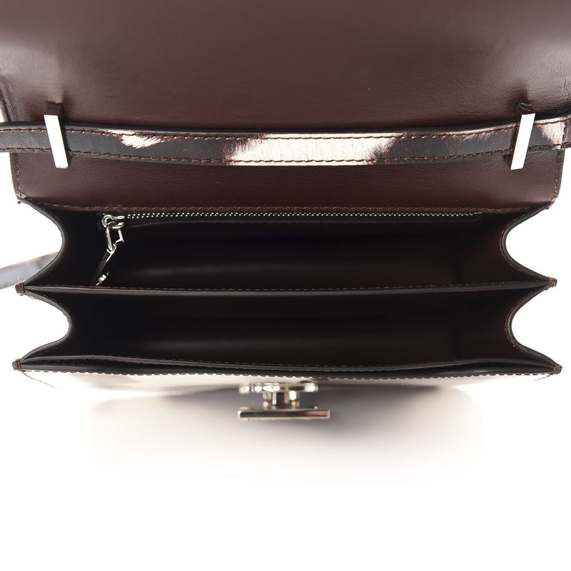 BURBERRY Patent Calfskin Cow Print Small TB Bag - SMY Digital
