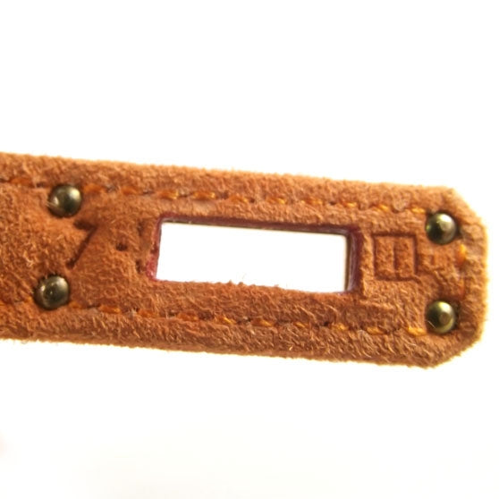HERMES Suede Mini KELLY Clutch Tangerine Orange - SMY Digital