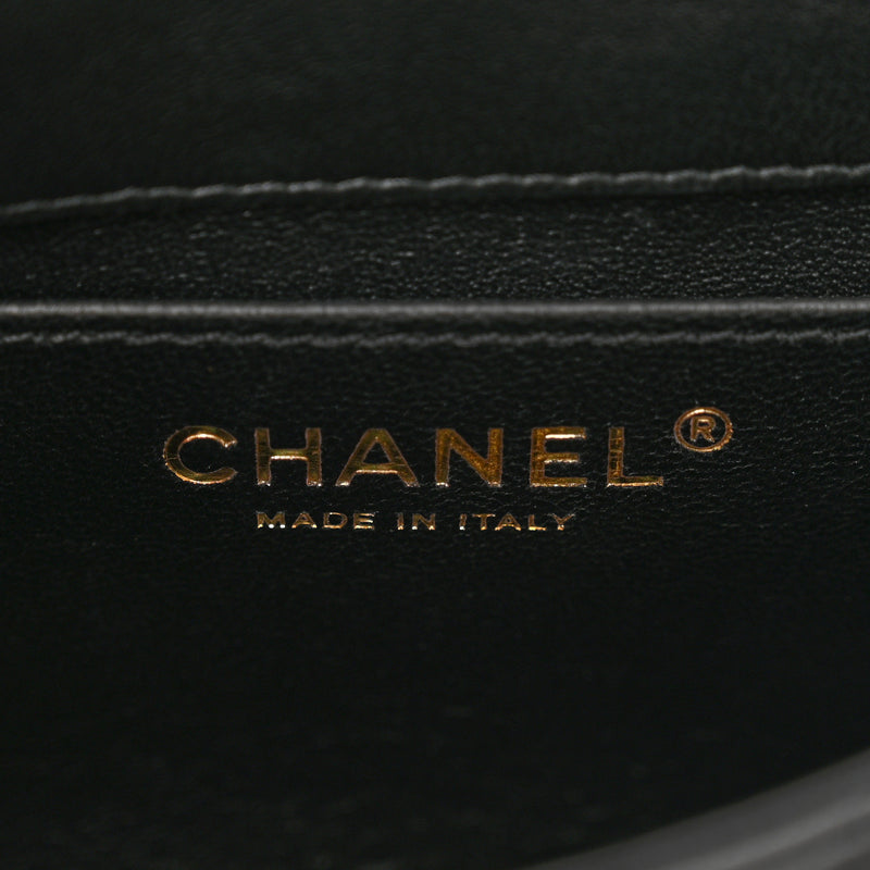 Chanel 24C Acrylic Handle Square Flap Bag – Black Lambskin with Gold Chain