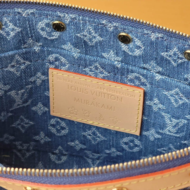 Pre Loved Louis Vuitton x Takashi Murakami Cherry Denim Pochette