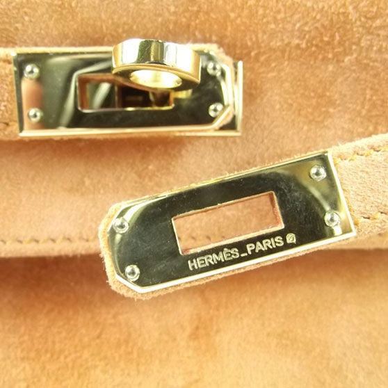 HERMES Suede Mini KELLY Clutch Tangerine Orange - SMY Digital