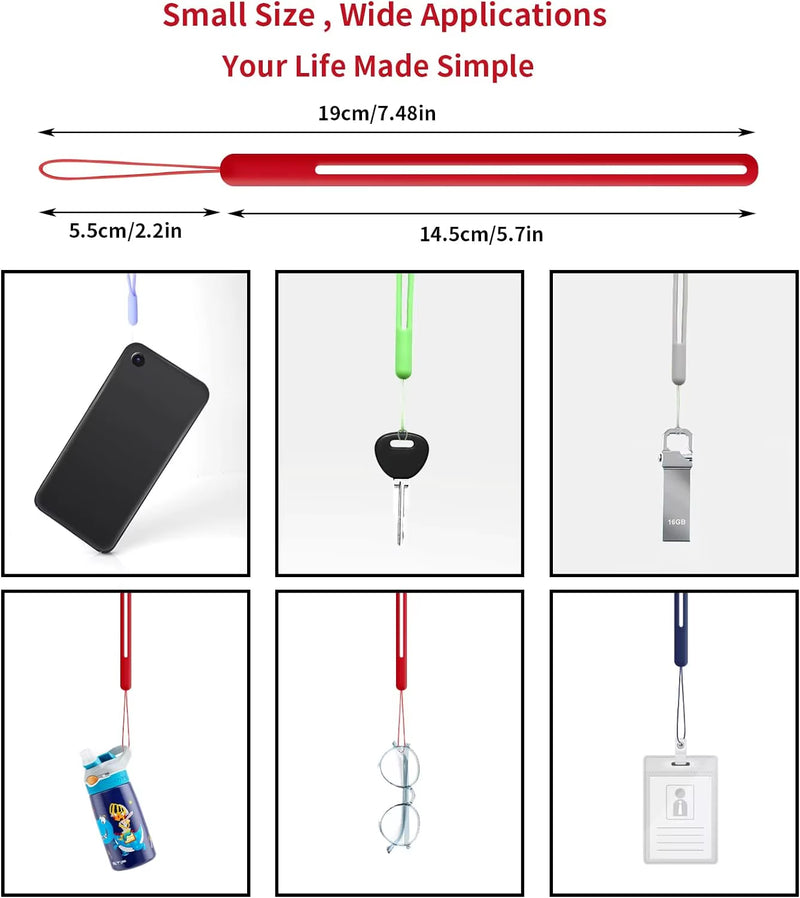 Silicone Wrist Straps for Phone, Camera & Keys – Soft & Colorful Lanyards