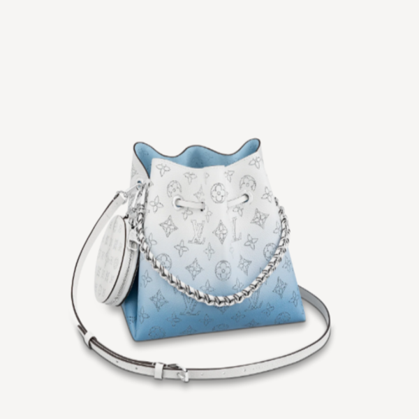 Pre-Loved Louis Vuitton BELLA bucket Gradient Blue