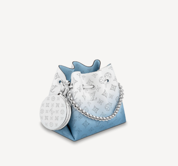 Pre-Loved Louis Vuitton BELLA bucket Gradient Blue