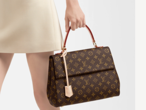 Pre-Loved LV CLUNY MM Glacier Blue