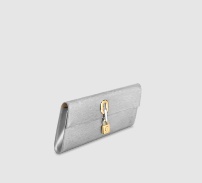 Pre-Loved  LV BLADE CLUTCH Silver