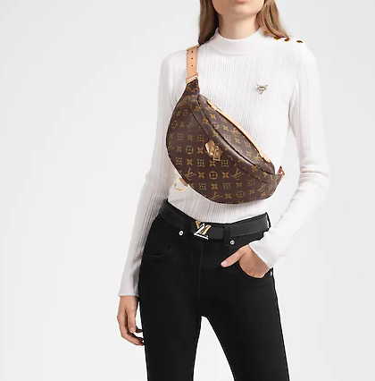 Pre-Loved LV BUMBAG Monogram Coated Canvas