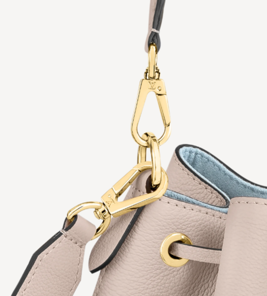 Pre-Loved LV LOCKME BUCKET Greige