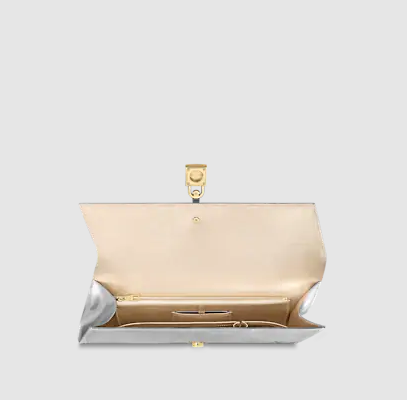 Pre-Loved  LV BLADE CLUTCH Silver