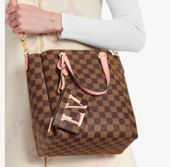 Pre-Loved LV BELMONT PM Venus Pink
