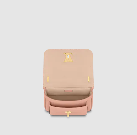 Pre-Loved LV LOCKME CHAIN BAG Rose des Sables Pink