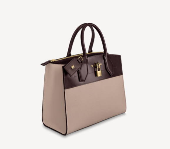 Pre-Loved LV CITY STEAMER MM Greige Beige