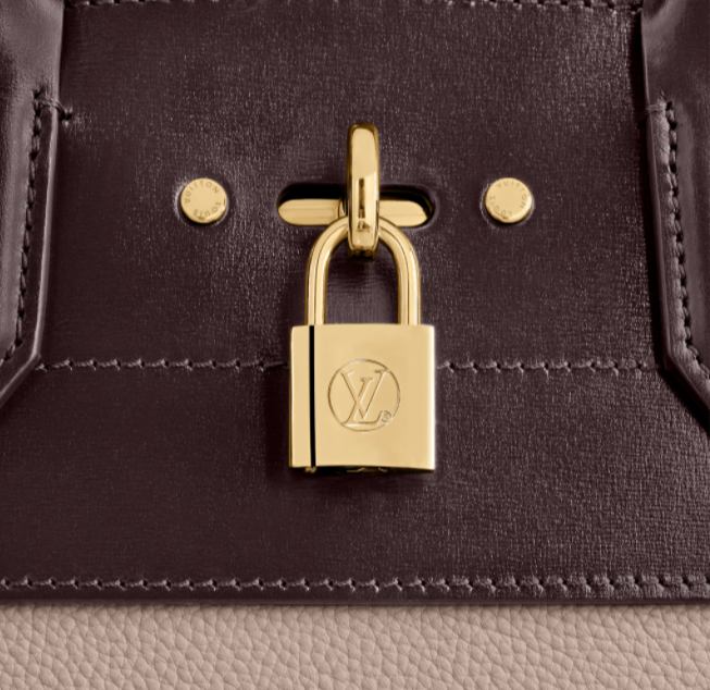 Pre-Loved LV CITY STEAMER MM Greige Beige