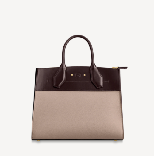 Pre-Loved LV CITY STEAMER MM Greige Beige