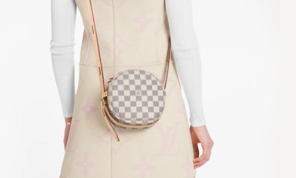 Pre-Loved LV  Boite Chapeau Souple PM Damier Azur