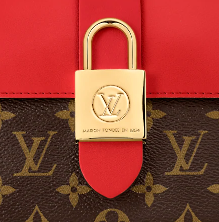 Pre-Loved LV LOCKY BB Coquelicot Red