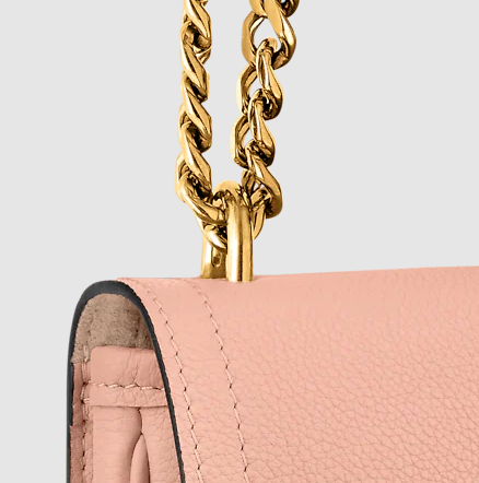 Pre-Loved LV LOCKME CHAIN BAG Rose des Sables Pink