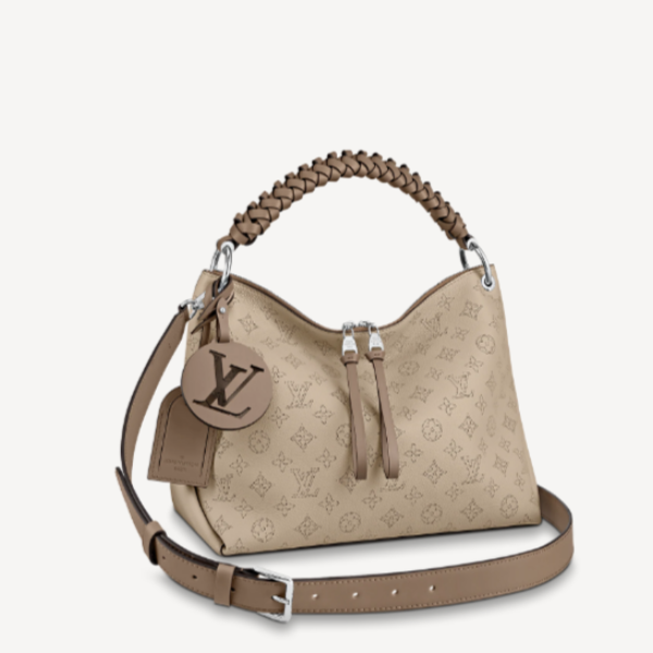 Pre-Loved LV BEAUBOURG HOBO MM Galet Gray