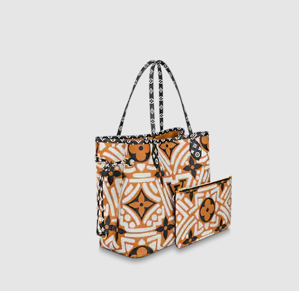 NEW Louis Vuitton LV Crafty Capsule Neverfull MM Cream Red Limited Edition Bag
