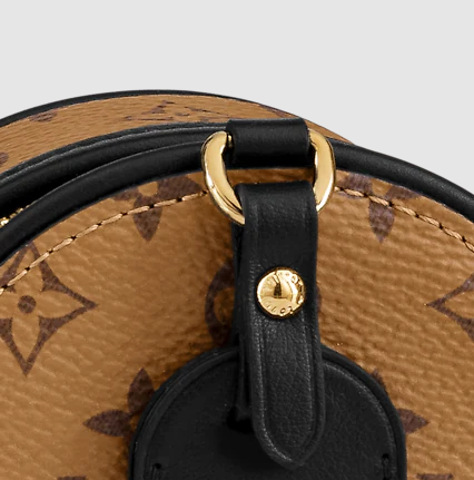 Pre-Loved LV BOITE CHAPEAU NECKLACE Monogram Reverse coated canvas