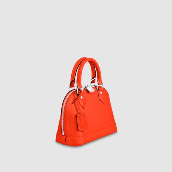 Pre-Loved LV ALMA BB Orange Jacquard strap
