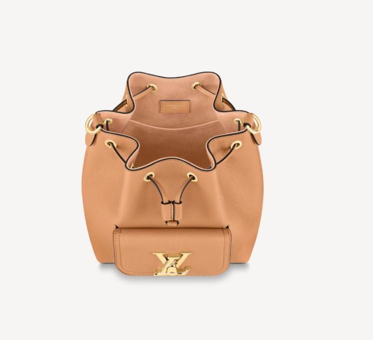 Pre-Loved LV LOCKME BUCKET Arizona Beige