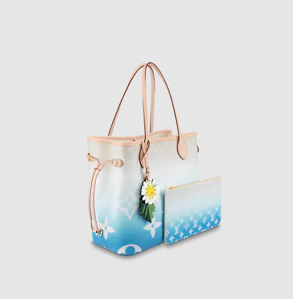 Pre-Loved LV NEVERFULL MM Blue