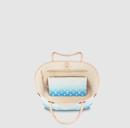 Pre-Loved LV NEVERFULL MM Blue