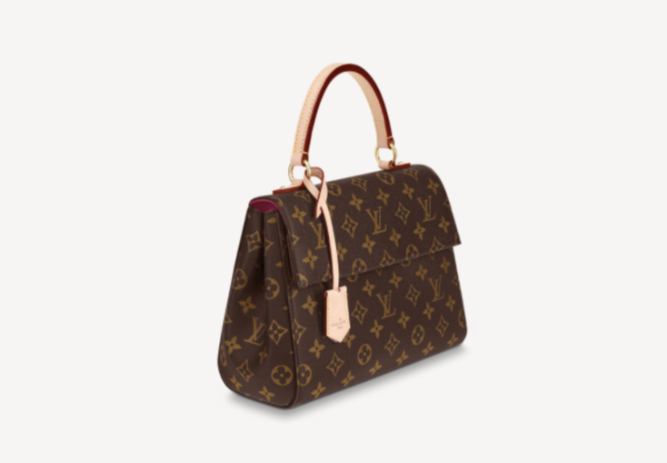 Pre-Loved LV CLUNY BB Bordeaux Red