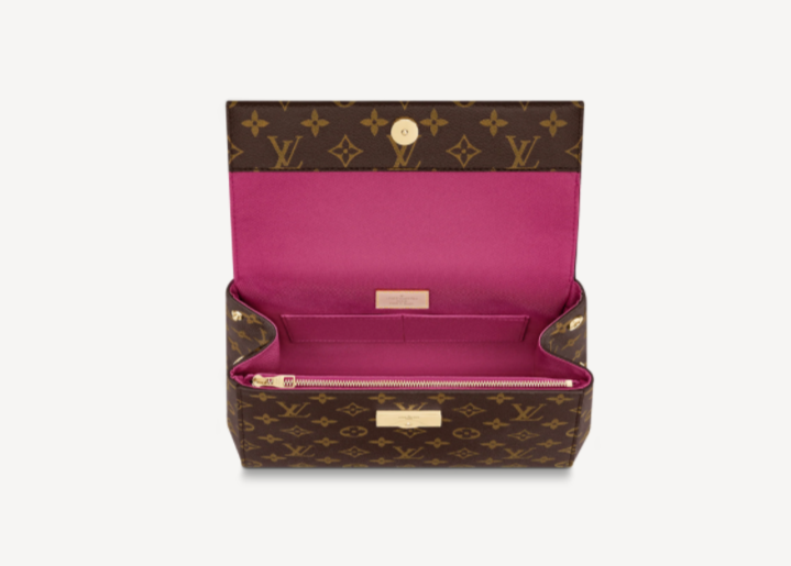 Pre-Loved LV CLUNY BB Bordeaux Red