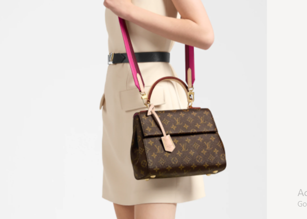 Pre-Loved LV CLUNY BB Bordeaux Red