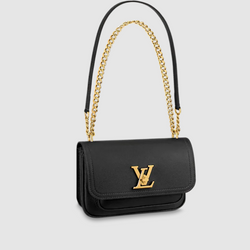 Pre-Loved LV LOCKME CHAIN BAG Black