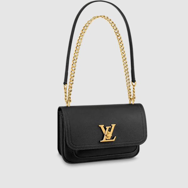 Pre-Loved LV LOCKME CHAIN BAG Black