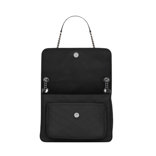 Pre-Loved Saint Laurent NIKI MEDIUM IN CRINKLED VINTAGE LEATHER