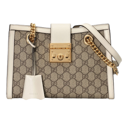 Pre-Loved Padlock GG small shoulder bag