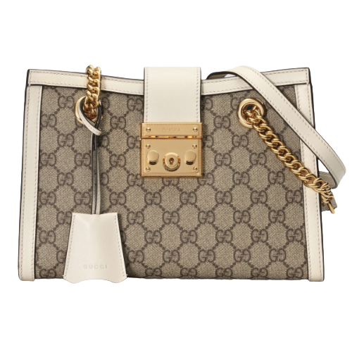 Pre-Loved Padlock GG small shoulder bag
