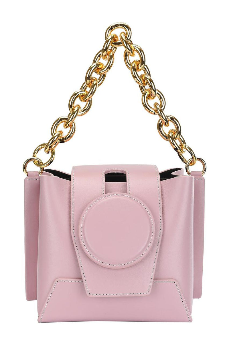 DARIA OATMEAL LEATHER SHOULDER BAG - SMY Digital