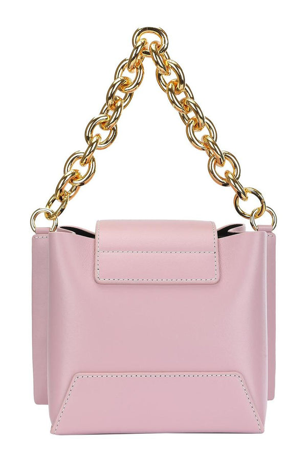 DARIA OATMEAL LEATHER SHOULDER BAG - SMY Digital
