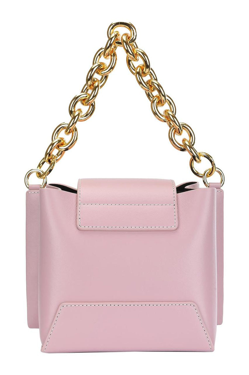 DARIA OATMEAL LEATHER SHOULDER BAG - SMY Digital