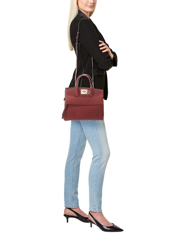 Salvatore Ferragamo Studio Leather Satchel - SMY Digital