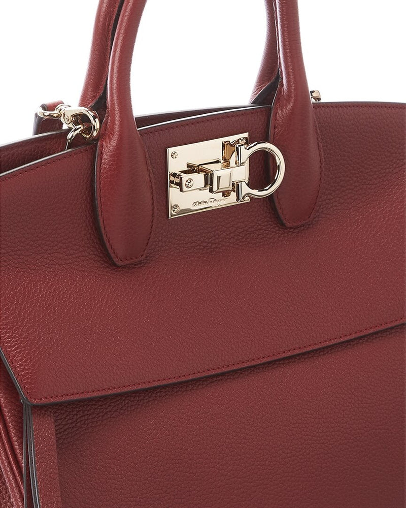 Salvatore Ferragamo Studio Leather Satchel - SMY Digital