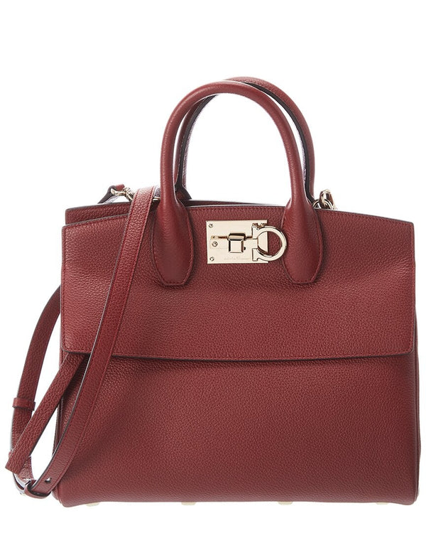 Salvatore Ferragamo Studio Leather Satchel - SMY Digital