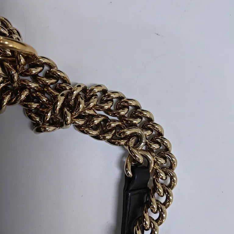 Chanel Limited Edition LeBoy Black & Gold Buckle Quilted Bag
