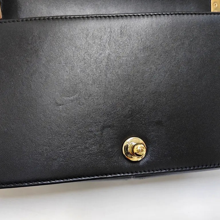 Chanel Limited Edition LeBoy Black & Gold Buckle Quilted Bag