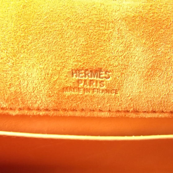 HERMES Suede Mini KELLY Clutch Tangerine Orange - SMY Digital