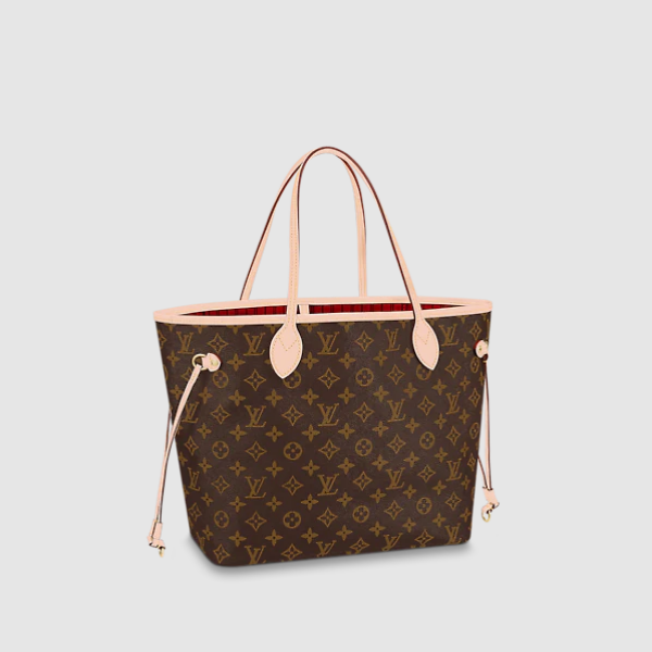 Pre-Loved LV NEVERFULL MM Cerise Red
