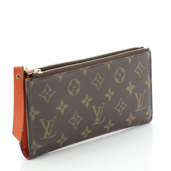 Pre-Loved LV ADELE WALLET MONOGRAM CANVAS ORANGE