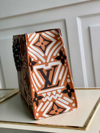 Pre-Loved Louis Vuitton Crafty Onthego GM Caramel/Cream