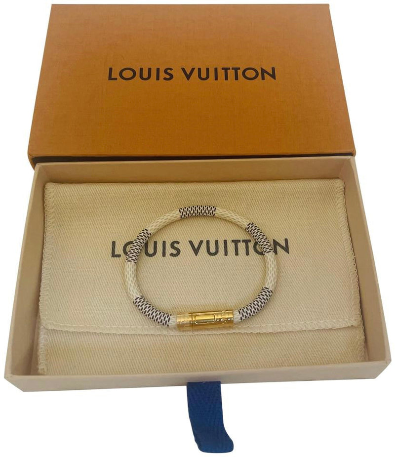 Pre-Loved LV Damier Azur Keep It Up Bracelet - SMY Digital